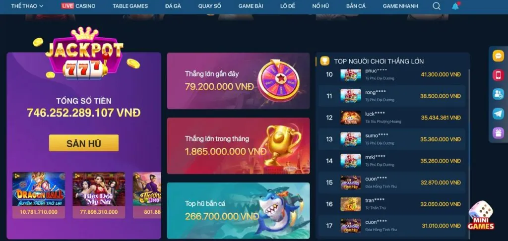 Đa dạng trò chơi tại u11uu